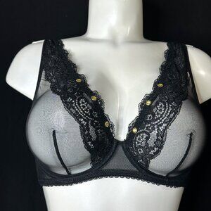 MIMI HOLIDAY MESH SHOULDER CORSET BRA